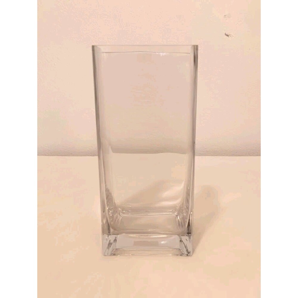 Ikea Rektangel Clear Glass Rectangular Minimalist Tall Vase
